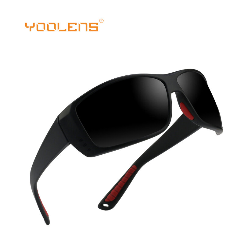 Yoolens marca flutuante óculos de sol dos homens vintage polarizado uv400 lente tpx condução pesca óculos de sol esportes para o sexo masculino 097