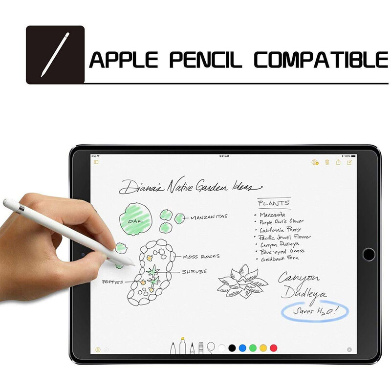 Vidro temperado para Apple iPad Air 1, Anti-Scratch Tablet Película Protetora de Tela, 2013, Air1, A1474, A1475, A1476, 3 Pacotes