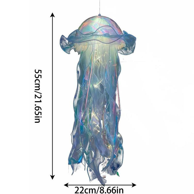 Mini Sereia Jellyfish LED Lanterna, DIY, Under the Sea Party Decor, Baby Shower, Presentes de aniversário para meninas