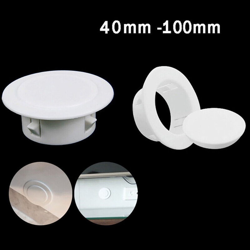 40-100mm Wall Hole Decor Cover Air Conditioning Hole Plug Wall Hole Blocking Hole Cover Pipe Sealing Cover Box Outlet Covers