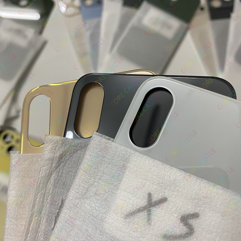 Für iPhone XS Rückseite Glasscheibe Batterie abdeckung Ersatzteile neue hochwertige Großloch kamera Heckklappe Gehäuse Gehäuse Lünette