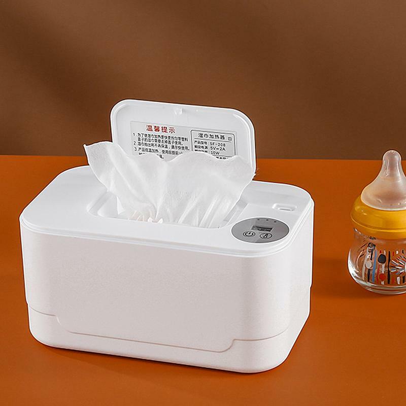 Baby Wipe Warmer Dispenser USB Charge Quick Heating System Wet Wipe Warmer for Travel Car Wet Tissue Household