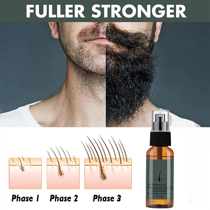100% olejek naturalnie rosnące 30ml zestaw do wzrostu brody męski esencja na długie rzęsy odżywczy wzmacniacz olejek do brody Spray dla mężczyzn