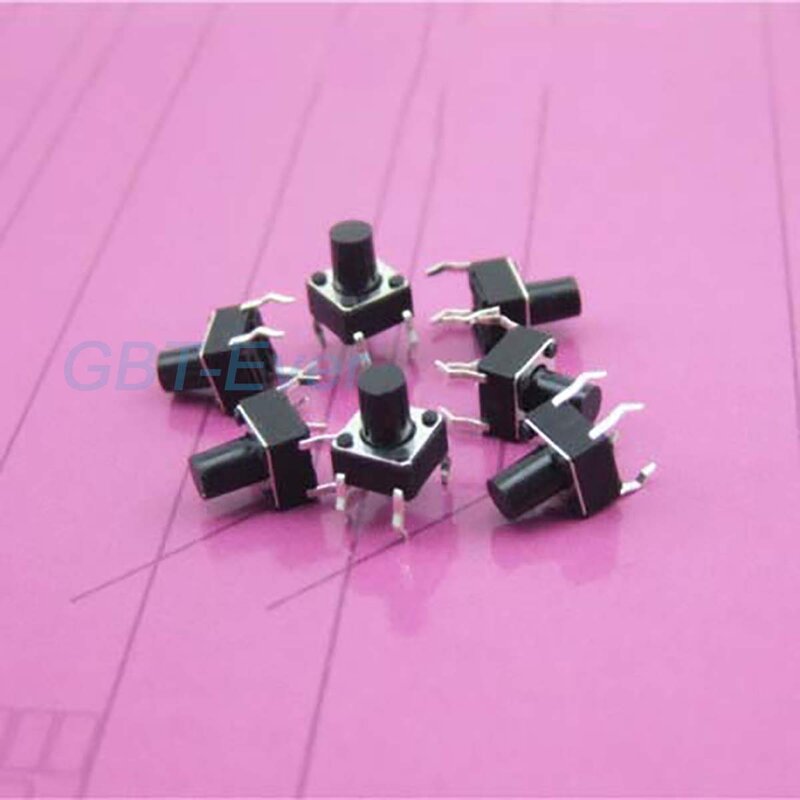 Micro-interrupteur tactile à clé, interrupteurs modèles bricolage, 4 broches, 6mm x 6mm x 8mm, 10 pièces
