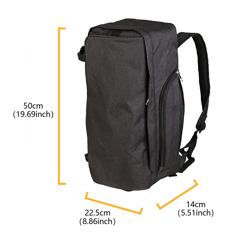حقيبة تخزين حصيرة اليوغا مع حزام قابل للتعديل ، سعة كبيرة ، أسود ، رمادي ، صالة ألعاب رياضية ، 50 × × 14 ، حقيبة ظهر