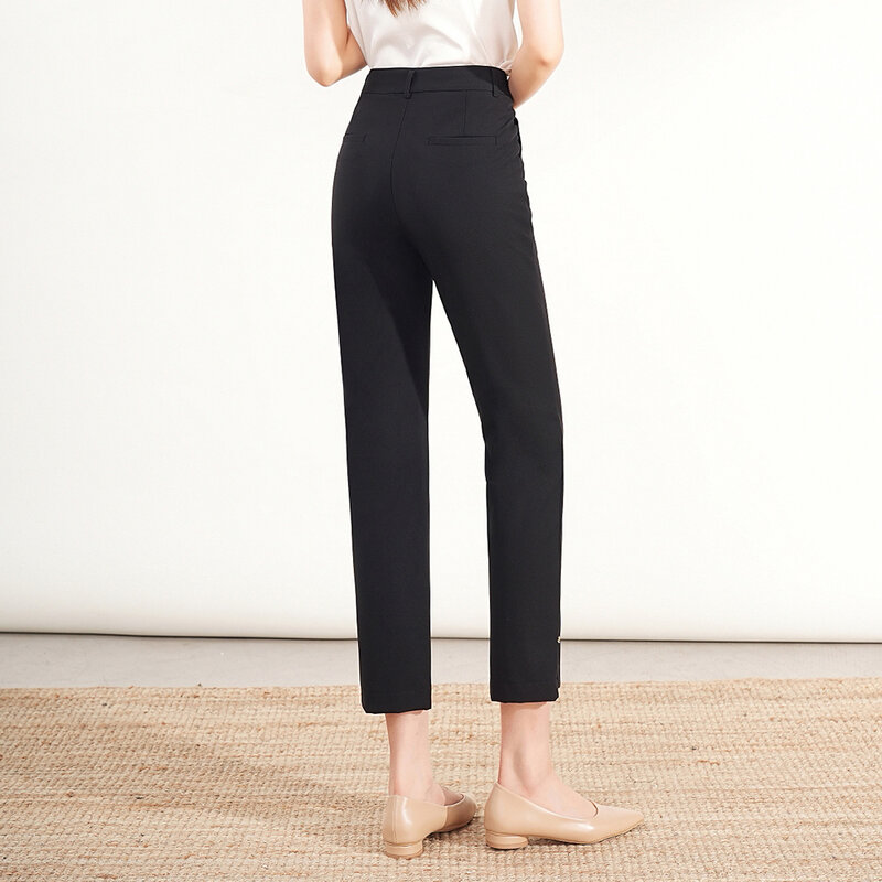 Женские брюки 2024, Повседневная Простая одежда, брюки с девятью точками, элегантные женские брюки