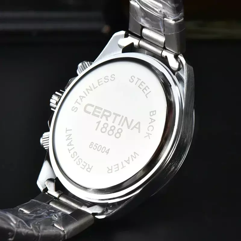 Certina-メンズ高級防水時計,自動日付,スポーツ,クロノグラフ,高品質,aaa + 2022
