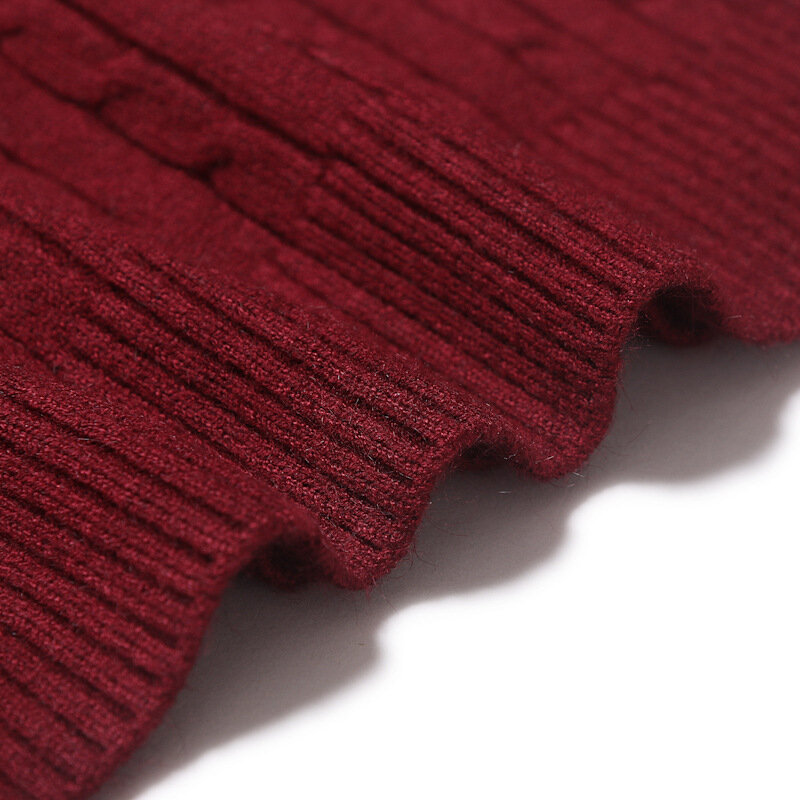 14 colori! Autunno e inverno nuovo maglione a righe dolcevita tinta unita da uomo caldo maglione Pullover Casual
