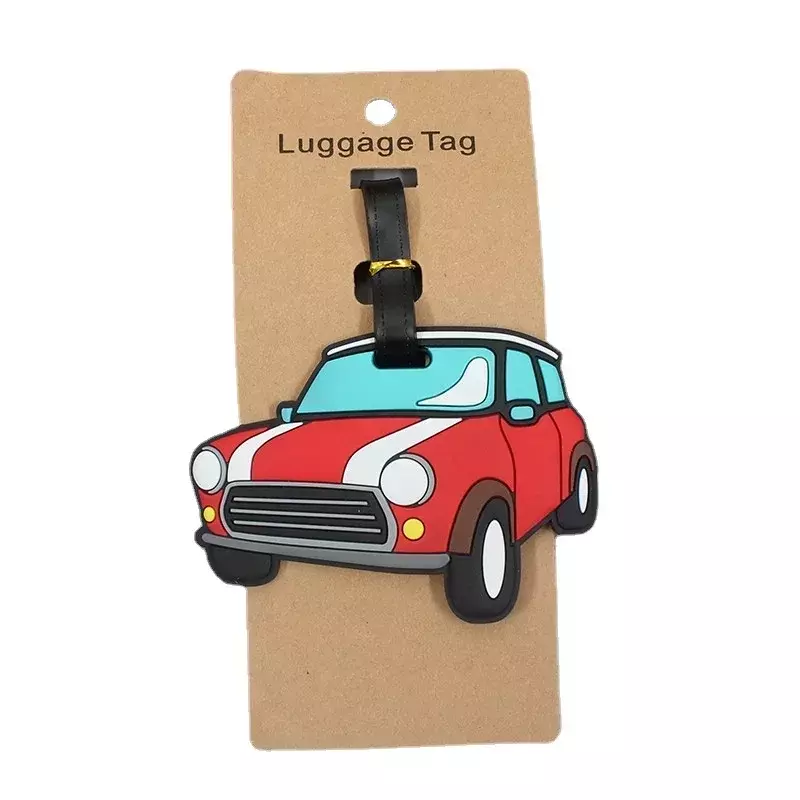 Travel Cute Luggage Tag Plane & Car Luggage Tag Silica Gel Suitcase ID Addres Holder Baggage Boarding Tag Portable Label