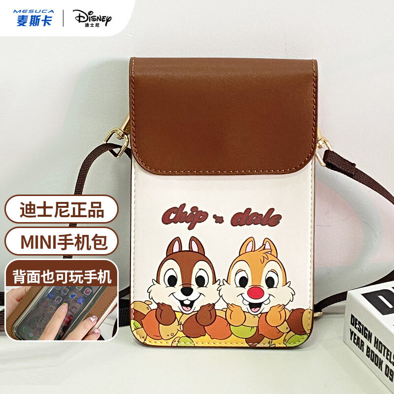Disney Purses and Handbags Chip and Dale Tote Bags for Women Large Capacity Kawaii Crossbody Shoulder Bag Anime Case Cute Wallet