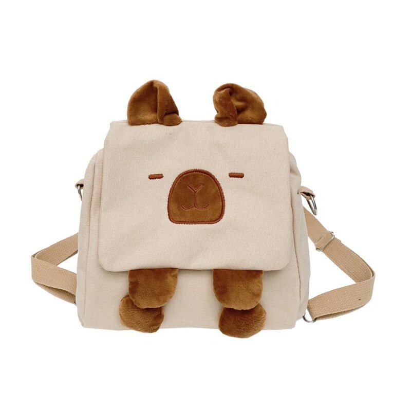Cartoon Shoulder Bag Fashion Casual Multifunctional Animals Bag Students School Bag Cute Guinea Pig Plush Bag