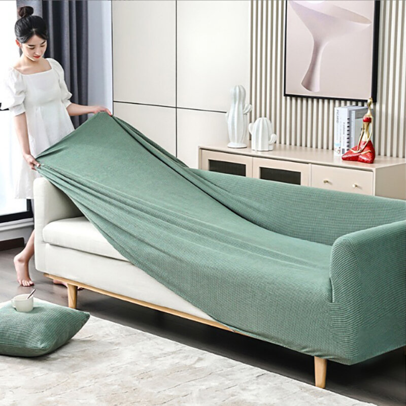 Housse extensible pour canapé et fauteuil 1/2/3/4 places, pour salon, en tissu Jacquard, compatible avec canapé d'angle, compatible avec canapé d'angle