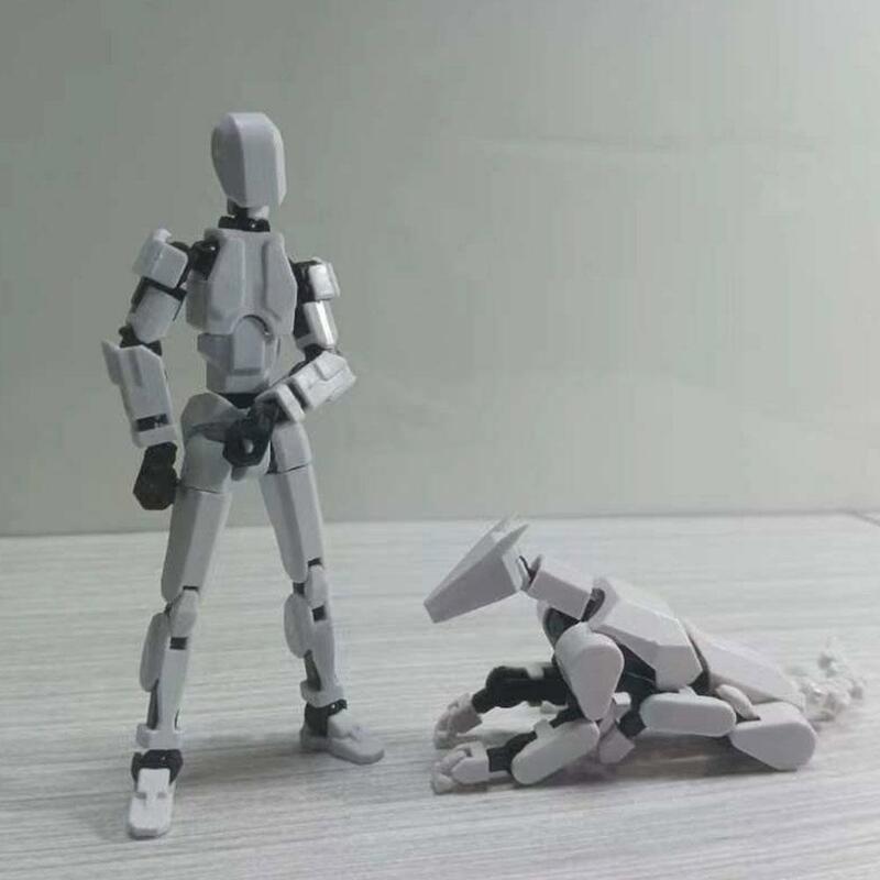 Multi-Jointed Movable Shapeshift Robot 3D Printed Mannequin Lucky 13 Character With Joint Dog Figures Toys Stress Relief Gift