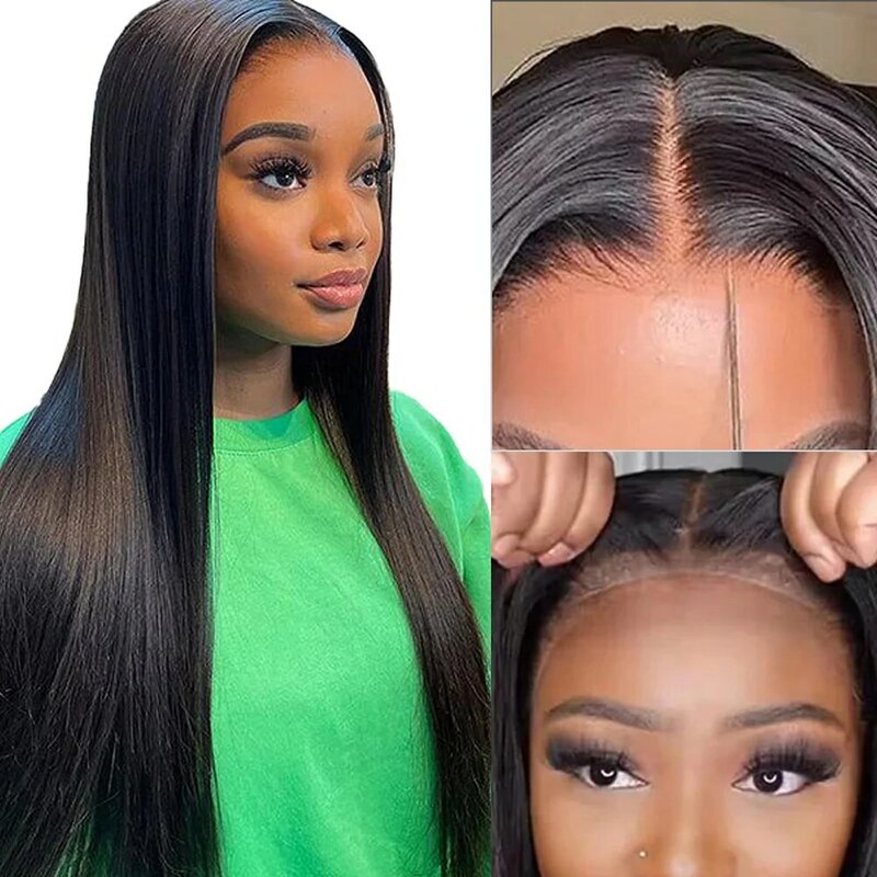 HD Lace Frontal Wig 28 30 inch Straight Human Hair Wigs 180% 13x4 Transparent Lace Front Wigs 4x4 Human Hair Lace Closure Wigs
