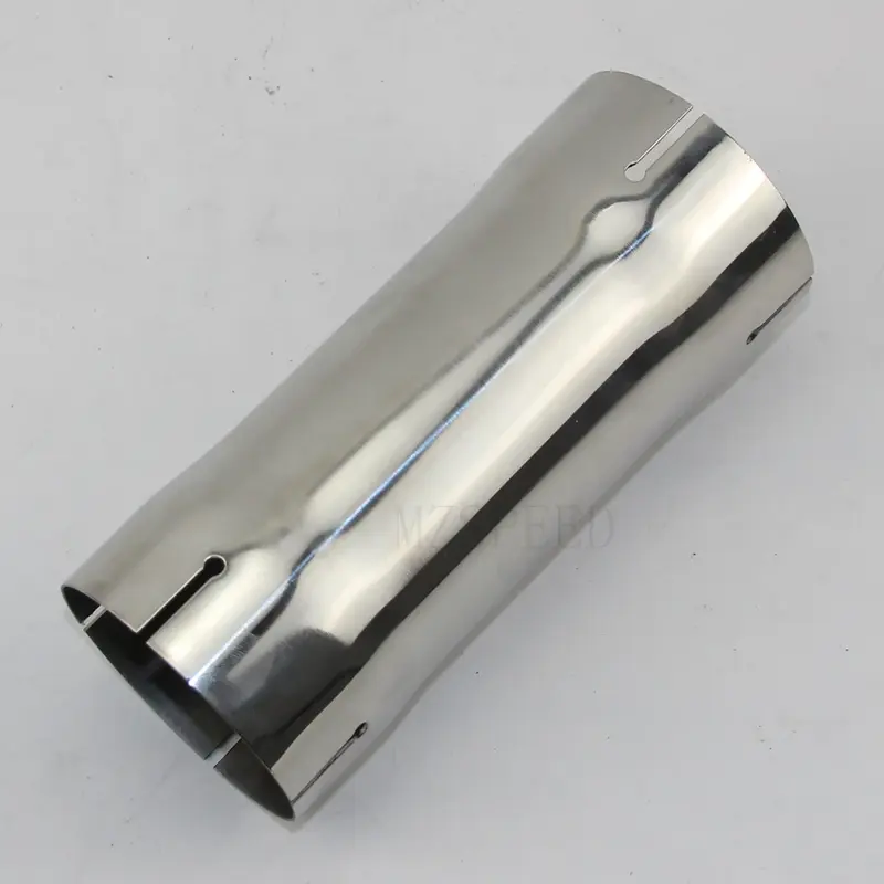 304 stainless steel 51/63/70/76mm pada nozzle clamp jenis pipa bulat dengan panjang total 200 mm