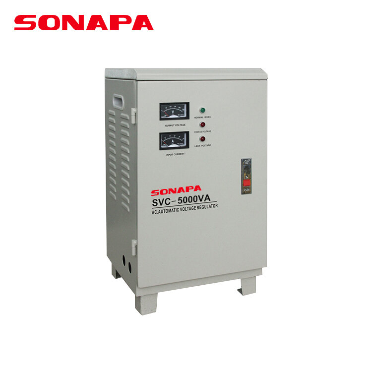 Электрический стабилизатор напряжения 5 кВА однофазный Автоматический регулятор напряжения переменного тока AVR.
