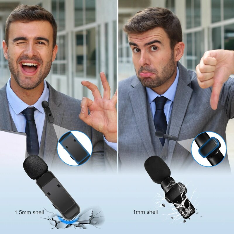 Vandlion-micrófono inalámbrico K2 para teléfono móvil, dispositivo Lavalier de estudio para videojuegos, para iPhone tipo C, profesional, transmisión en vivo
