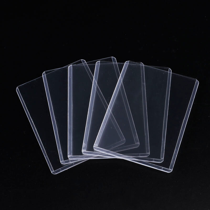 Manchon de protection en PVC transparent pour cartes de sport de basket-ball à collectionner, chargeur supérieur, jeu Kpop Idol, porte-cartes, 35PT, 3x4"