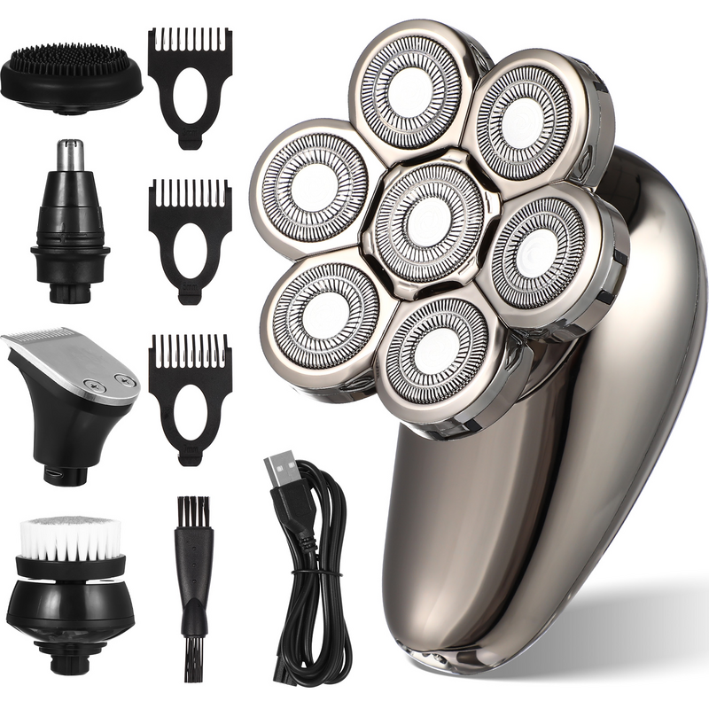 Barbeador elétrico para cabelo e barba, aparador de cabelo, navalha, aparador de pêlos, máquina de barbear