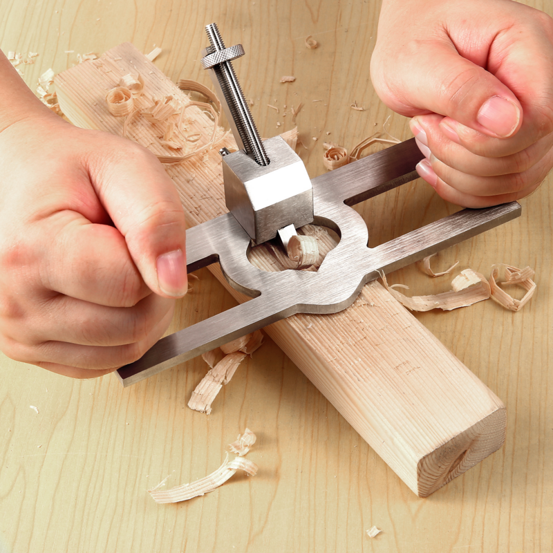 Cepilladora manual de carpintería, herramienta de empuje manual, enrutador plano, enrutador de mano, recorte de avión, herramienta de carpintero