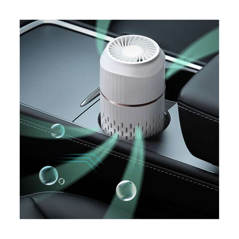 Air Purifier Car Negative Generator Remove Formaldehyde Deodorizer Smoke Washer Vehicle Air Cleaner Hom White