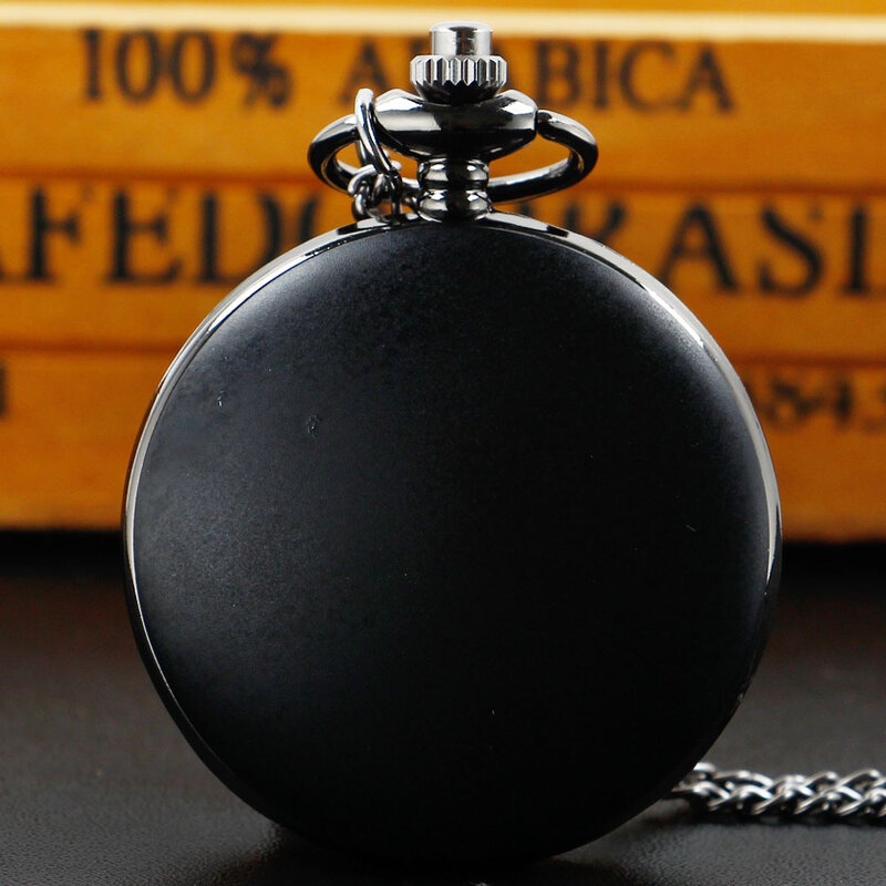 Reloj de bolsillo de cuarzo con insignia de murciélago oscuro Retro, pulsera Vintage Steampunk, cadena de cintura, colgante, accesorios, regalo para hombres y mujeres