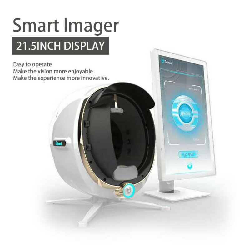 最新第5世代マジックミラー3Dテストフェイススキンアナライザーデジタル自動顔スキャナーフェイシャルスキン分析機