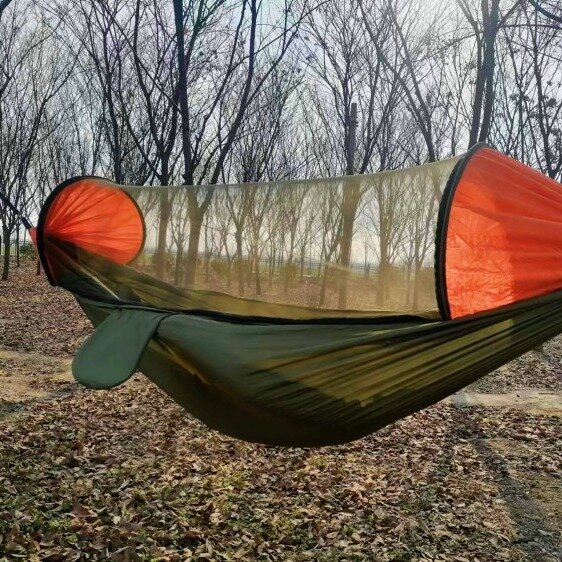 Nylon anti-mosquiteiro para camping ao ar livre, cama de viagem portátil, viagens ao ar livre