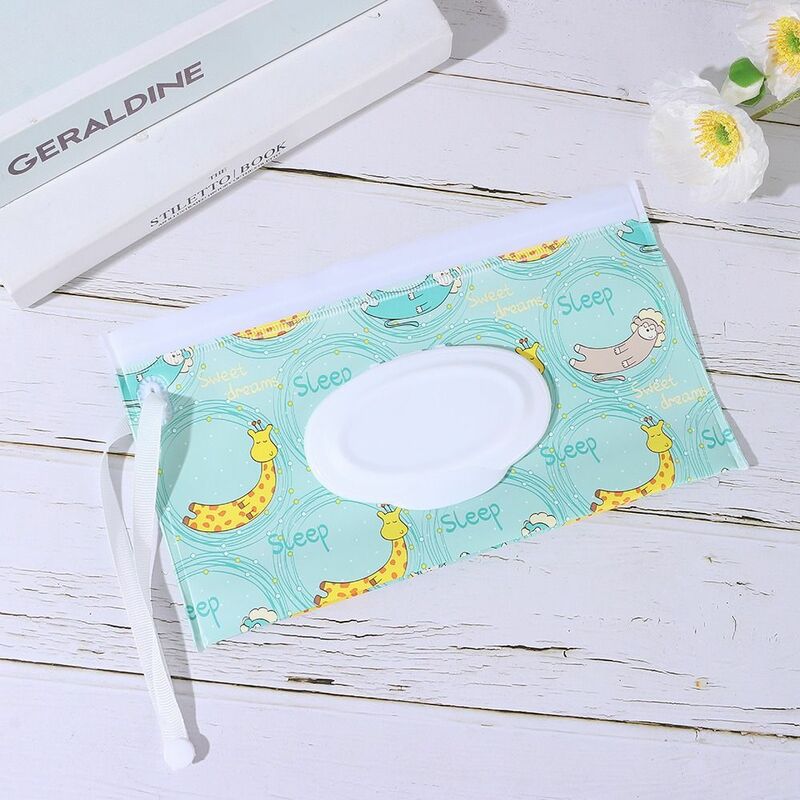 1PC EVA Baby Wet Wipe Pouch Wipes Holder Case Flip Cover Snap-Strap Reusable Refillable Wet Wipe Bag Outdoor Useful Tissue Box