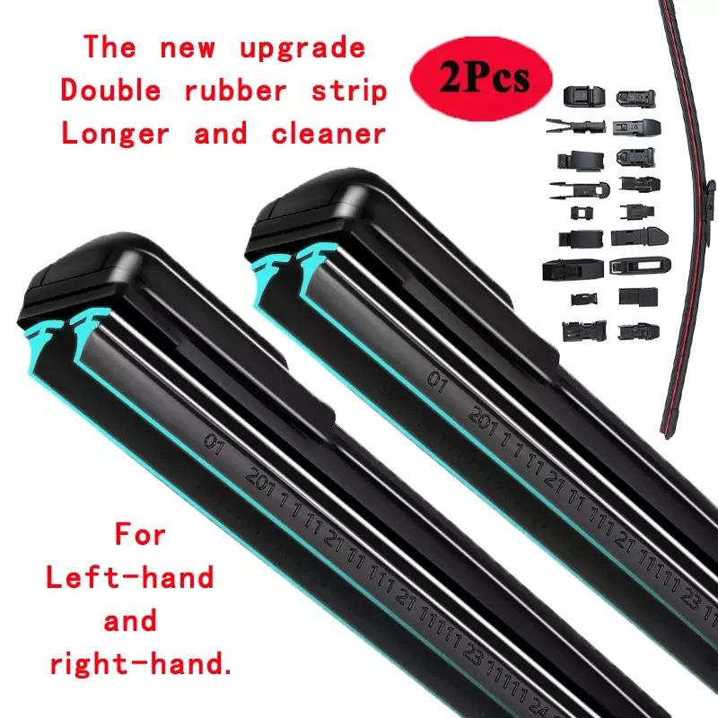 2x for Mazda CX-9 CX9 CX 9 TB MK1 2007~2015 Front Rear Window Windshield Windscreen Wipers Blades Rubber Auto Replacement Parts