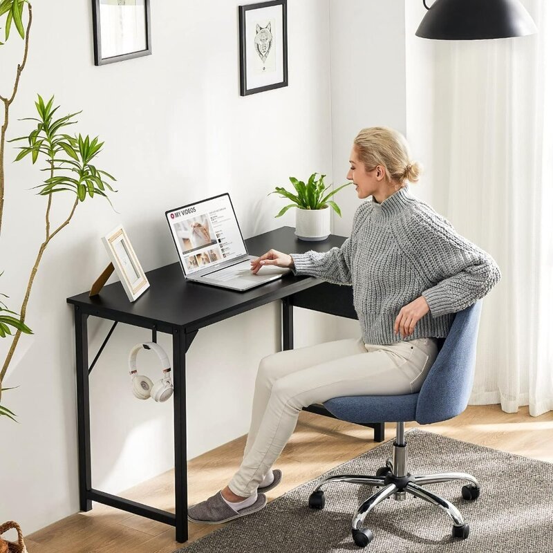 Sweetcrispy Computer Desk - Office 48 pulgadas trabajo de escritura estudiante estudio moderno Simple StyleWooden