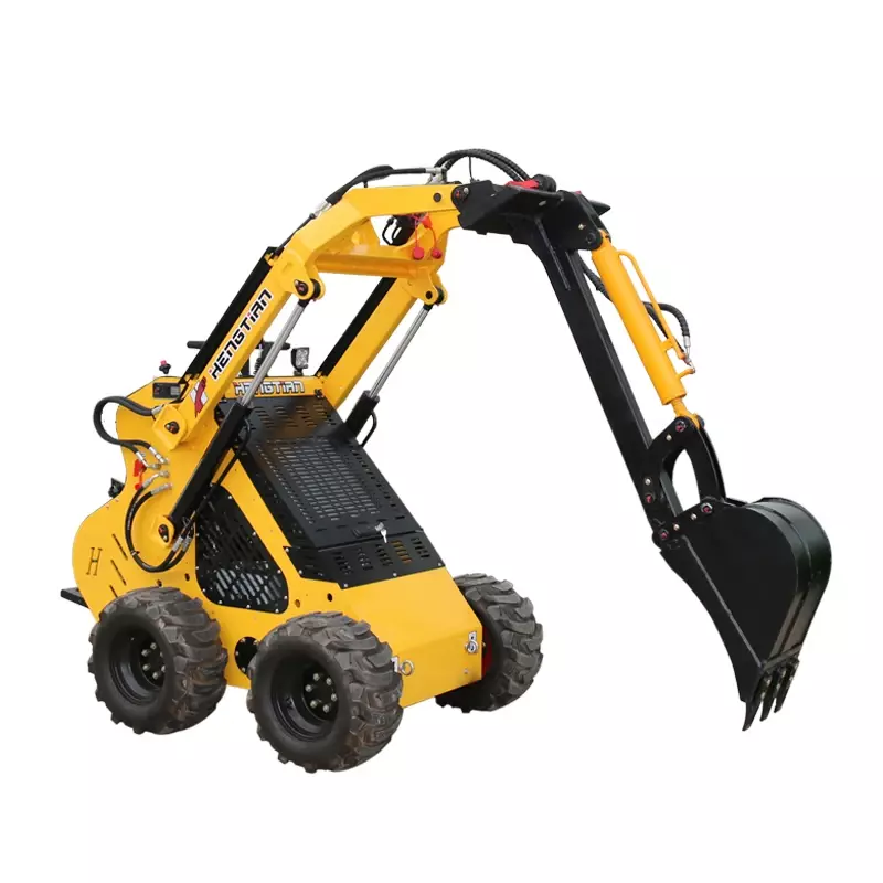 Cheap price hydraulic mini backhoe digger attachment for mini skid steer loader