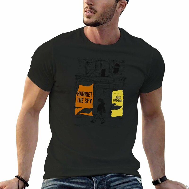 Новинка, футболка Harriet с изображением шпиона, винтажная обложка книги, футболки большого размера, эстетическая одежда, футболки большого размера для мужчин