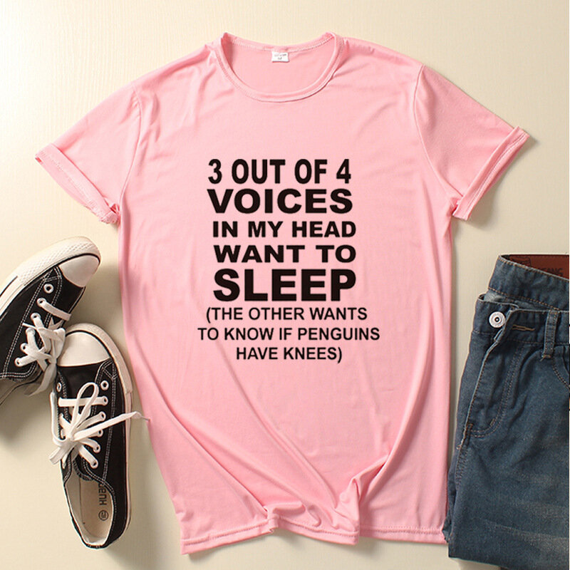 Camiseta holgada informal de manga corta para mujer, ropa estética de gran tamaño, de algodón, con letras 3 de 4 voces, 100%