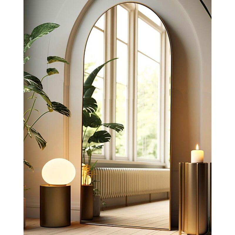Full Length Floor Mirror, Oversized Gold Floor Mirror, Wall Mirror Full Length Freestanding, Wall Mounted Floor Mirrors
