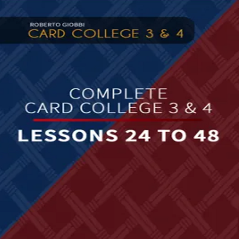 Card College oleh Roberto Giobbi 1-4 (Unduh instan)