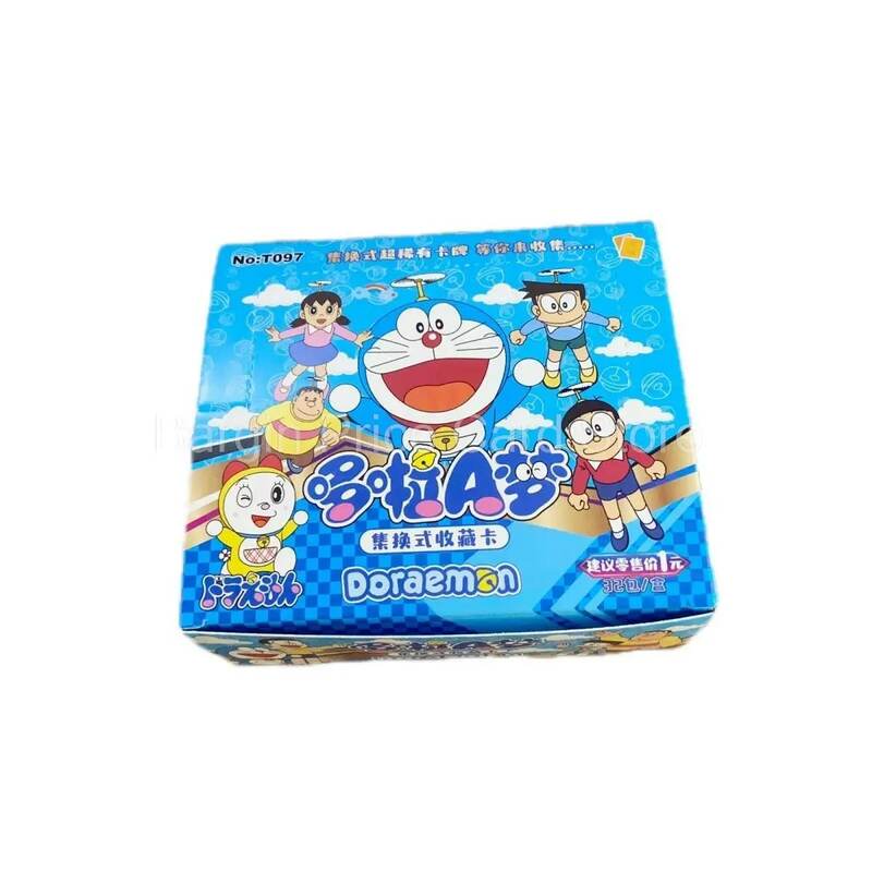2023 koleksi krayon chan-chan kartu Laser Doraemon kartu hadiah krayon koleksi kecil kartun Hari Musim Semi tim pertahanan hadiah kartu
