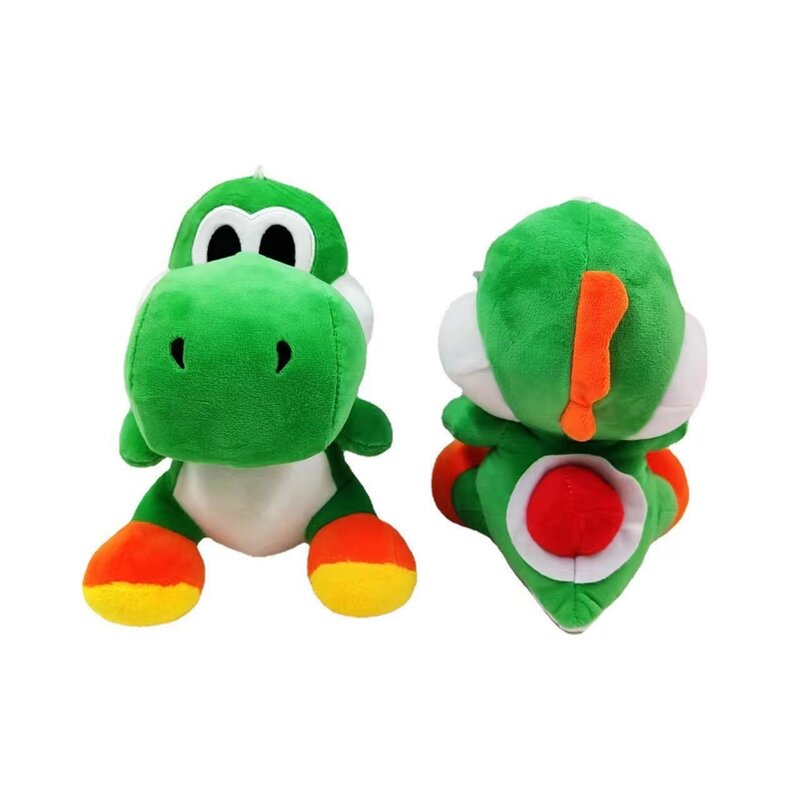 Super Mario Bros in piedi Yoshi Dragon peluche bambole giocattolo farcito morbido Super Mary Yoshi portachiavi ciondolo bambini natale regalo di compleanno