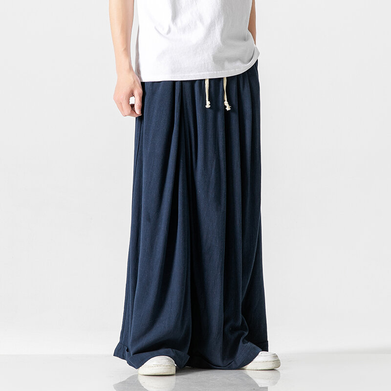 Pantalones bombachos para hombre y mujer, pantalón informal Harajuku con cintura elástica, ropa de calle Vintage, primavera y verano
