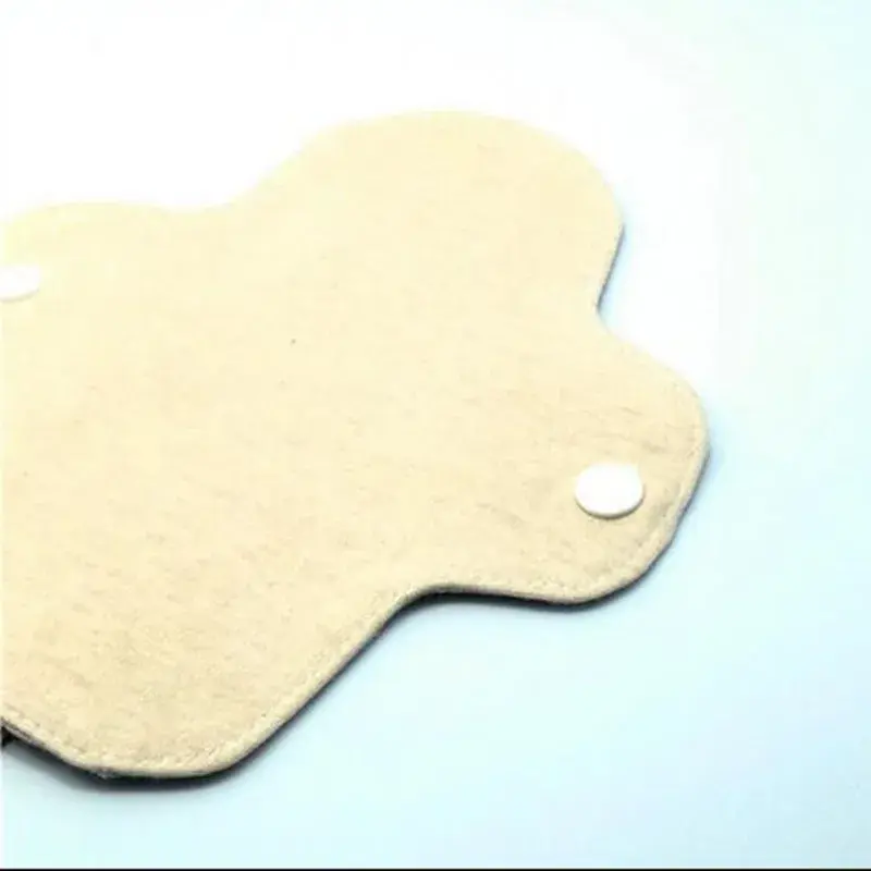 Lavável forro de calcinha reutilizável pano menstrual fina almofada menstrual dupla face cor algodão orgânico higiênico feminino
