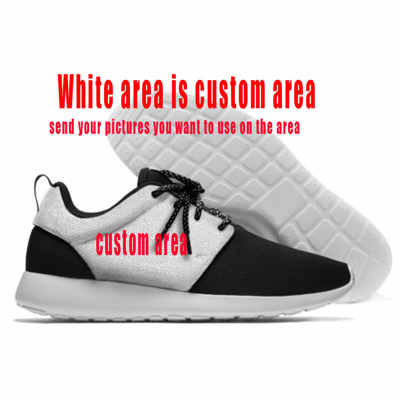 Chaussures de course légères respirantes décontractées pour hommes et femmes, chaussures de sport à carreaux noirs et blancs, baskets imprimées en 3D, personnalité de la mode