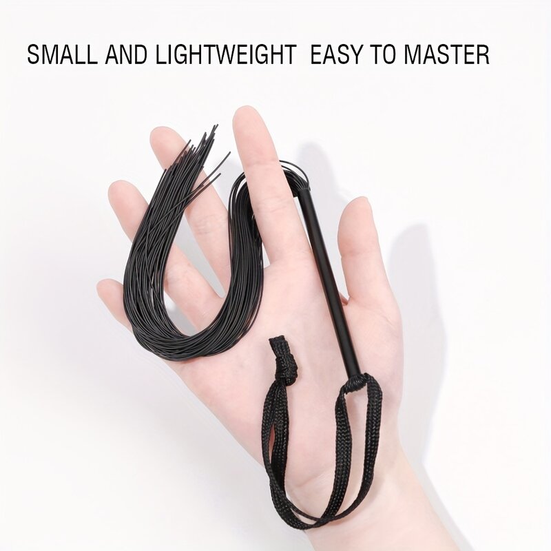Small Silicone Fringe Tassels Whip  Bondage Restrainrs BDSM Sexy Flogger Adult Flirting Sex Role Play Toys for Women and Couples