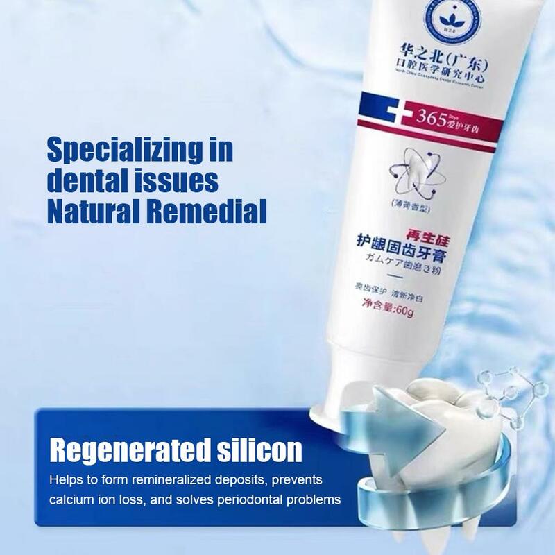 60g bianco brillante dentifricio alito fresco riparazione rapida di cavità carie placca macchie decomposizione ingiallimento riparazione denti denti
