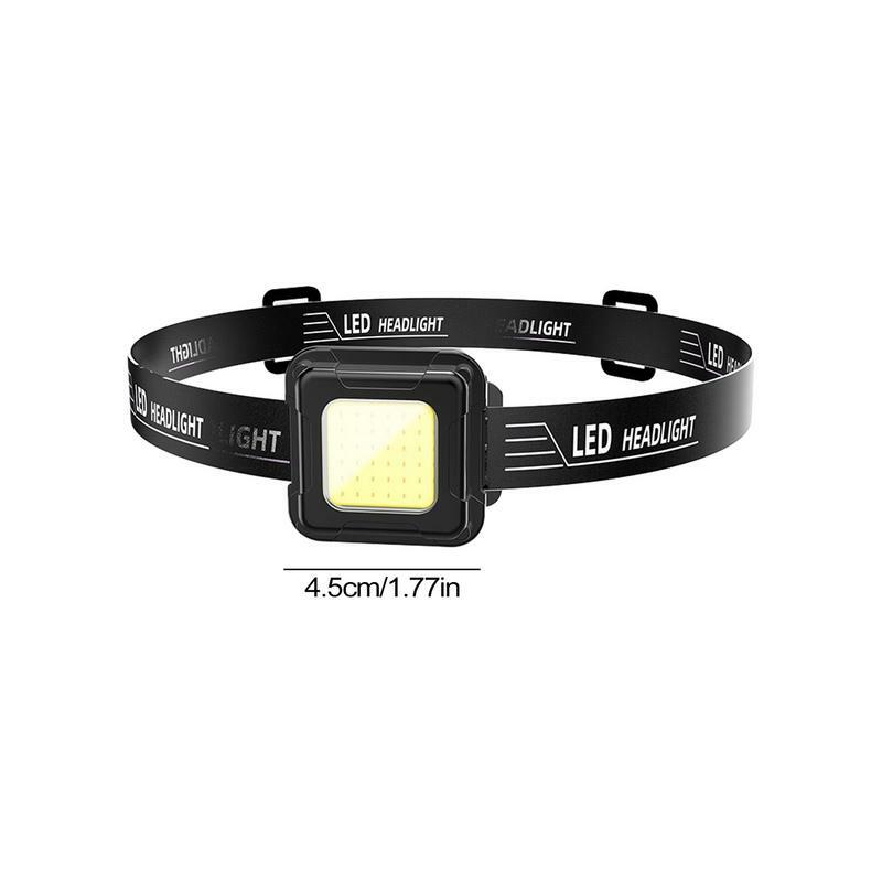 LED Rechargeable Headlamp Multifunctional Head Lamp 4 Modes IPX4 Waterproof Forehead Light Outdoor Accessories For Climbing