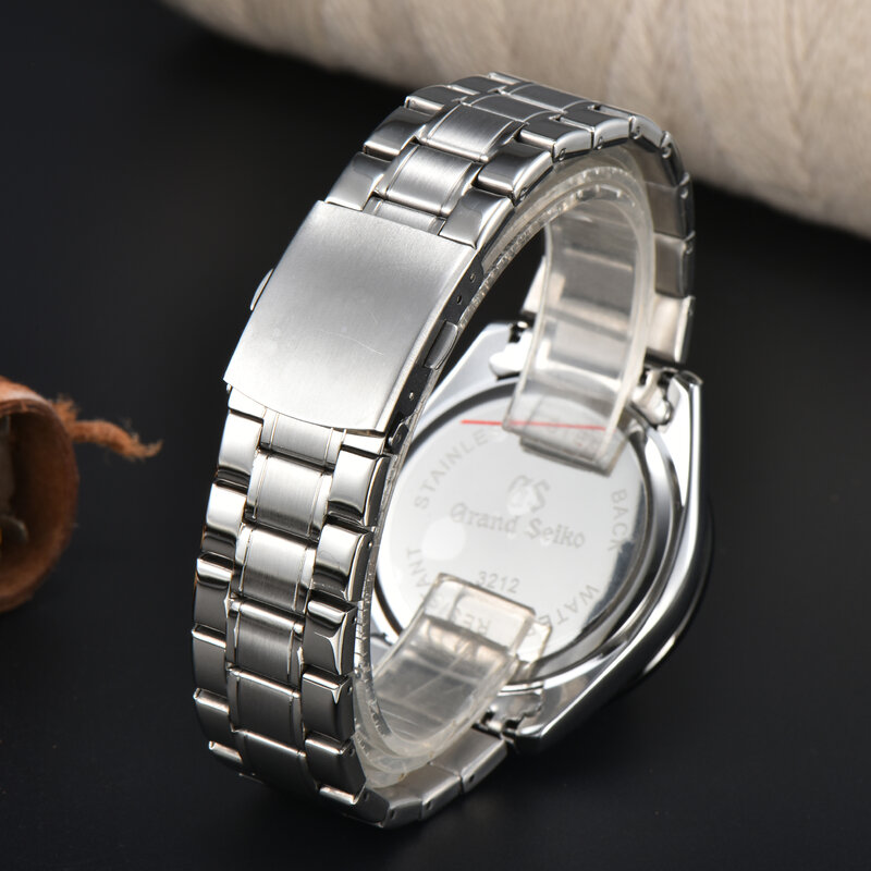 Relógio de quartzo cronógrafo de aço masculino, marca de luxo, Grand Seiko SLGC001G, Tentagraph Evolution 9 Collection, AAA, Novo, 2022