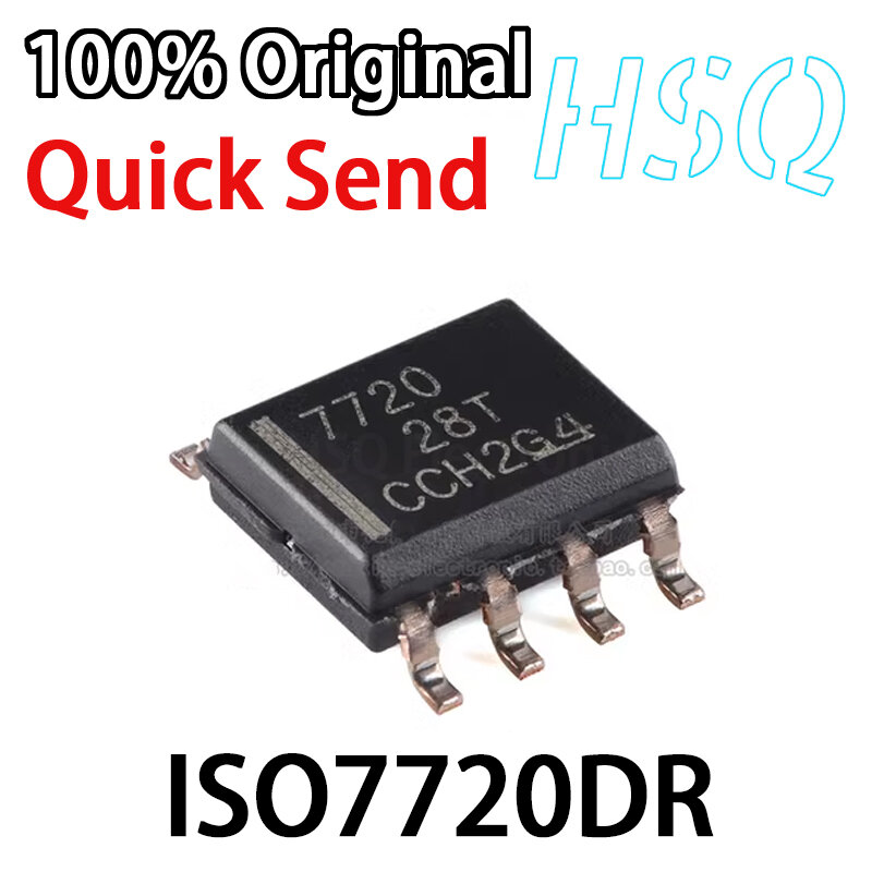 Isolador Digital de Alta Precisão De Circuito Integrado, Serigrafia ISO7720DR, Chip 7720 SOP8, 1PC