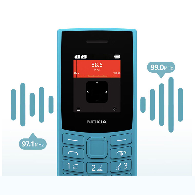 New Nokia 105 4G 2023 Feature Phone Dual SIM 1.8 Inch Bluetooth 5.0 1450mAh Long Standby Time Flashlight FM Radio Call Recording