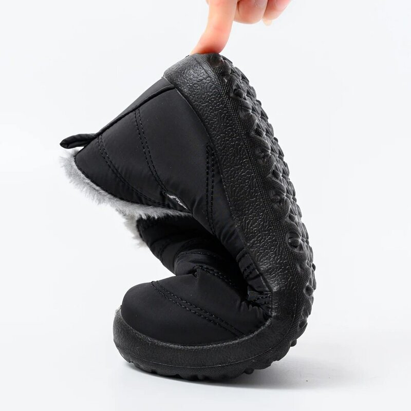 Winter Men Boots Waterproof Snow Boots Warm Fur Casual Men Shoes Antislip Ankel Boots Plush Cotton Shoes