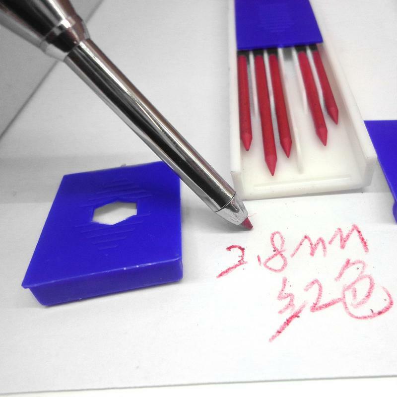 Твердые столярные карандаши, заправляемые выводы для глубокого отверстия, механический карандаш, маркировочный маркер, инструменты для деревообработки, 3 цвета