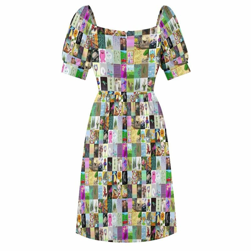 Sims Artwork-Robe en fibre pour femme, robes de danse d'été, jupe d'anniversaire pour femme